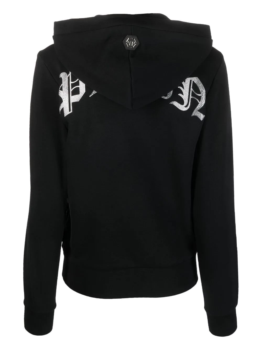 Philipp Plein crystal-embellished logo hoodie - Image 2