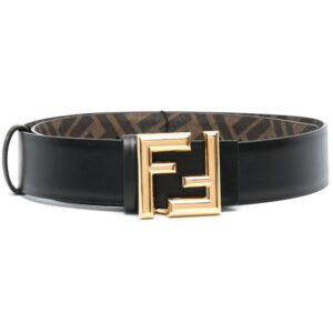 Louis Vuitton logo-buckle leather belt