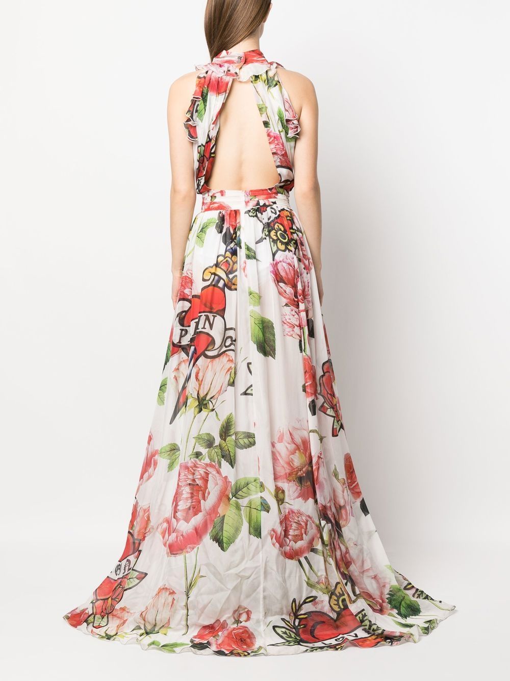Philipp Plein Love silk dress - Image 4