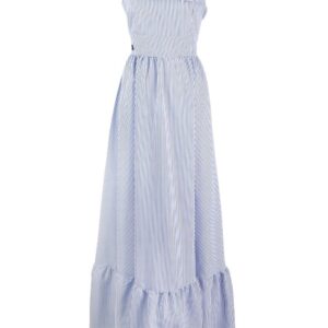 Philipp Plein ruffle detail maxi dress