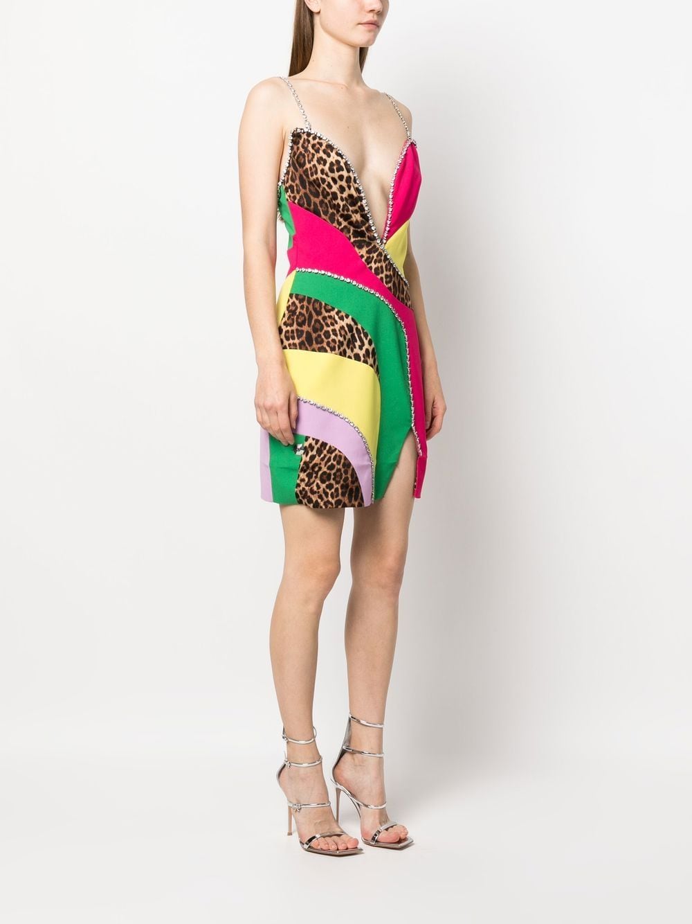 Philipp Plein patchwork mini dress - Image 3