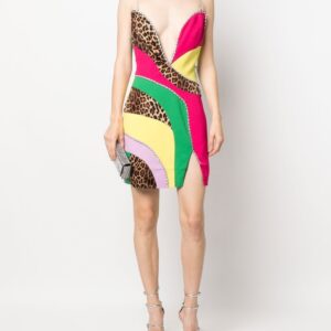 Philipp Plein patchwork mini dress