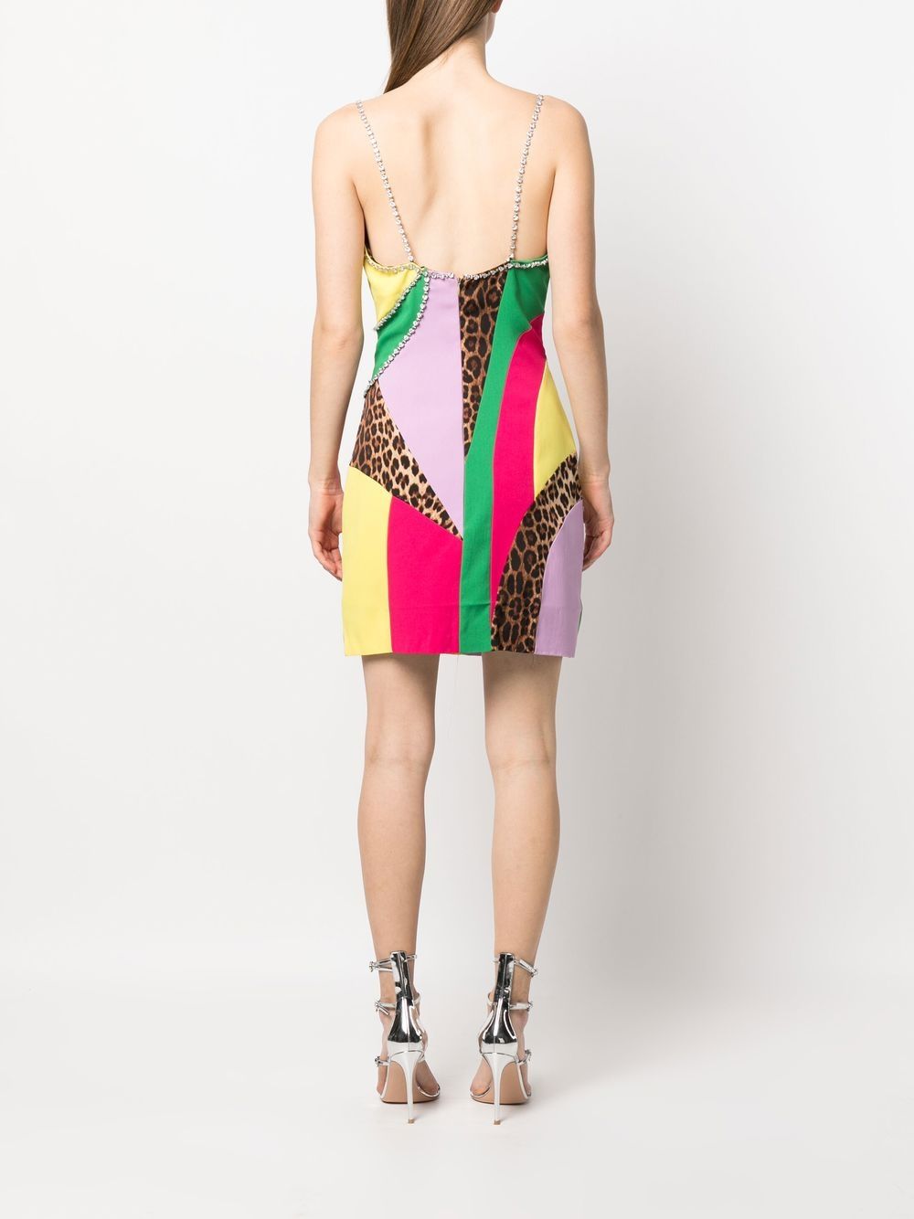 Philipp Plein patchwork mini dress - Image 4