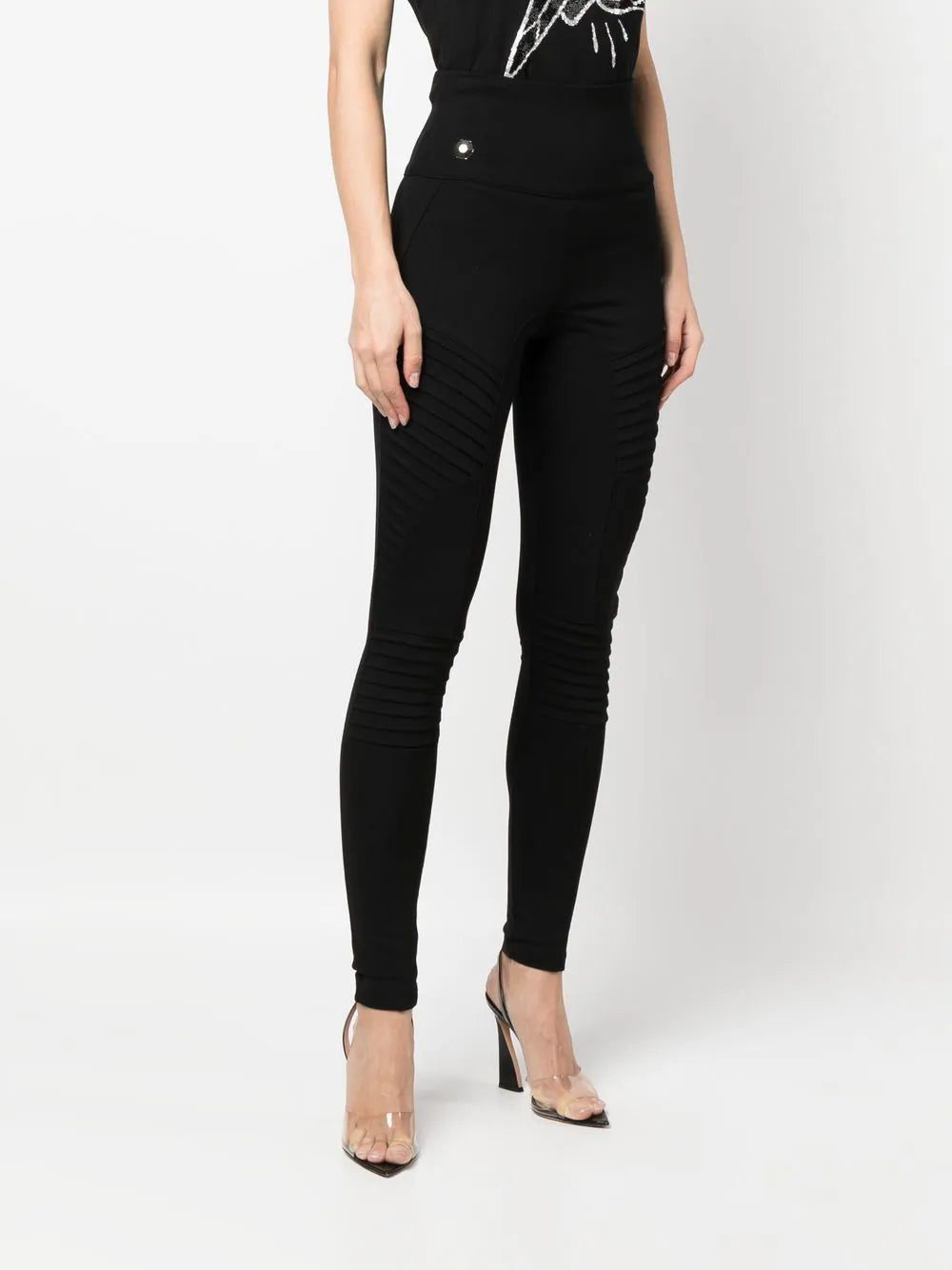 Philipp Plein logo-plaque leggings - Image 3