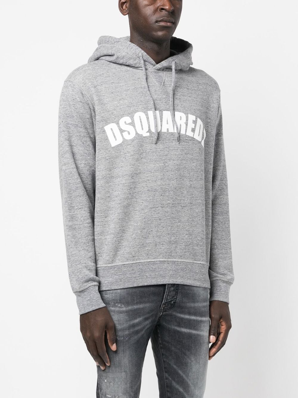 Dsquared2 drawstring logo-print hoodie - Image 3