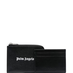 Palm Angels logo-print zip-fastening wallet