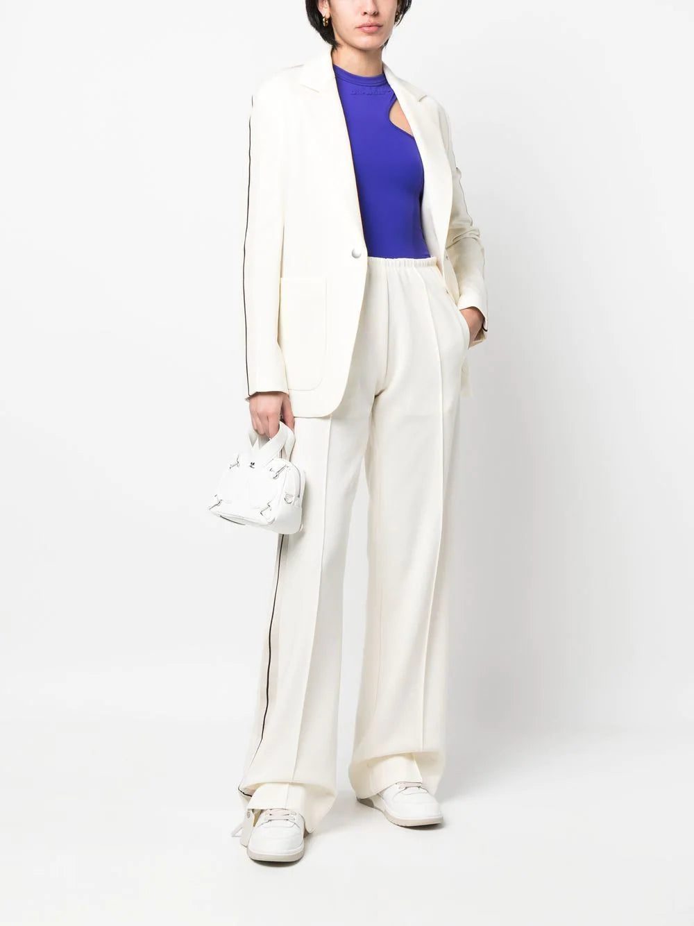 Palm Angels side-stripe notched-lapels blazer - Image 2