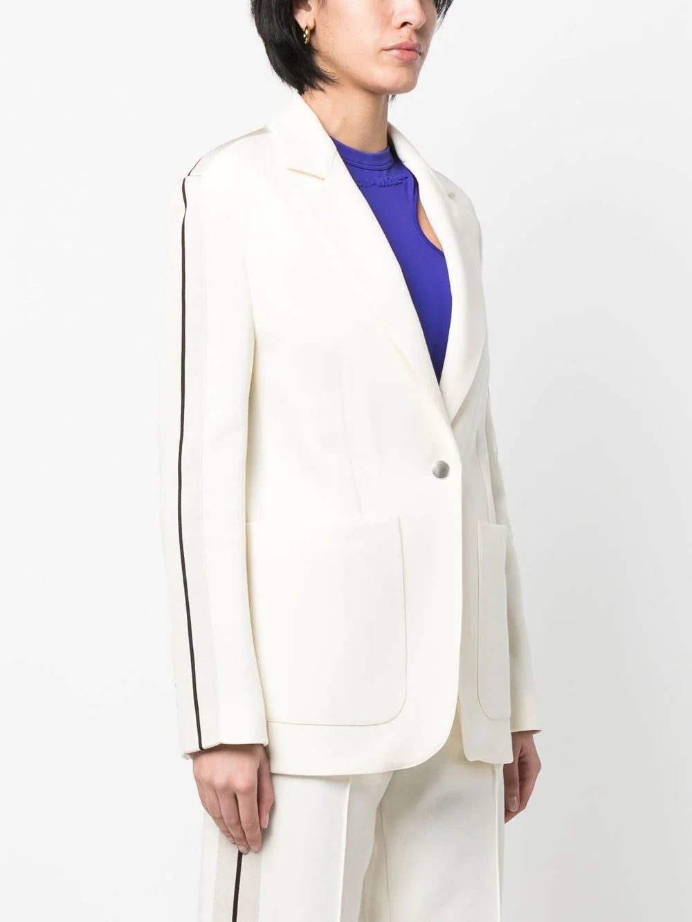 Palm Angels side-stripe notched-lapels blazer - Image 3