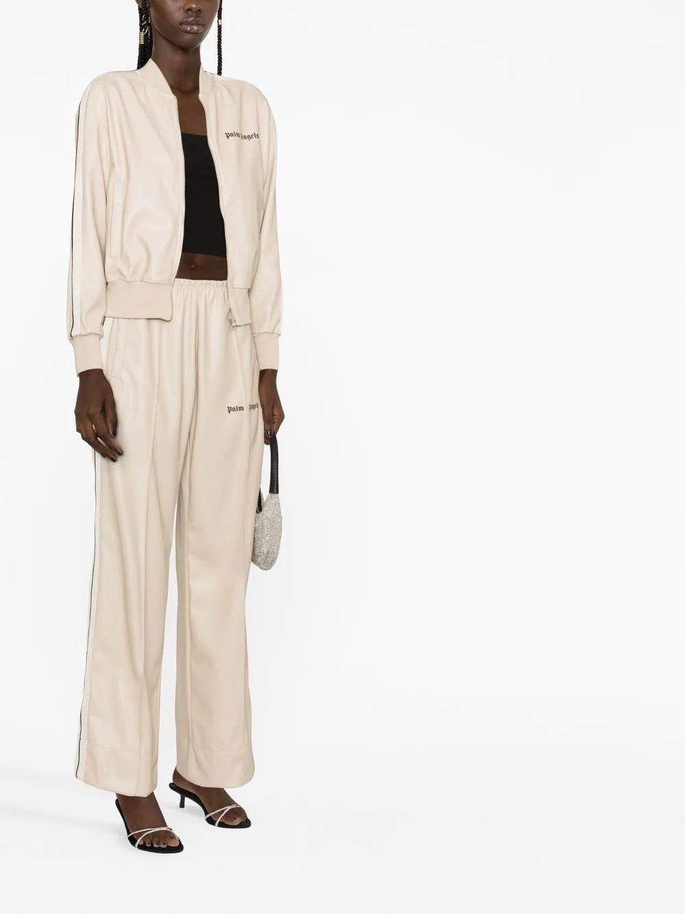 Palm Angels leather-effect track jacket - Image 2