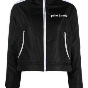 Palm Angels lightweight cropped puffer jacket