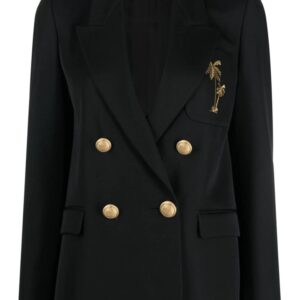 Palm Angels  palm-embroidered blazer