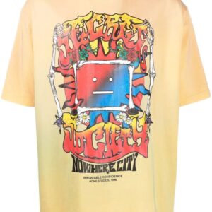 Acne Studios  graphic-print stretch-cotton T-shirt