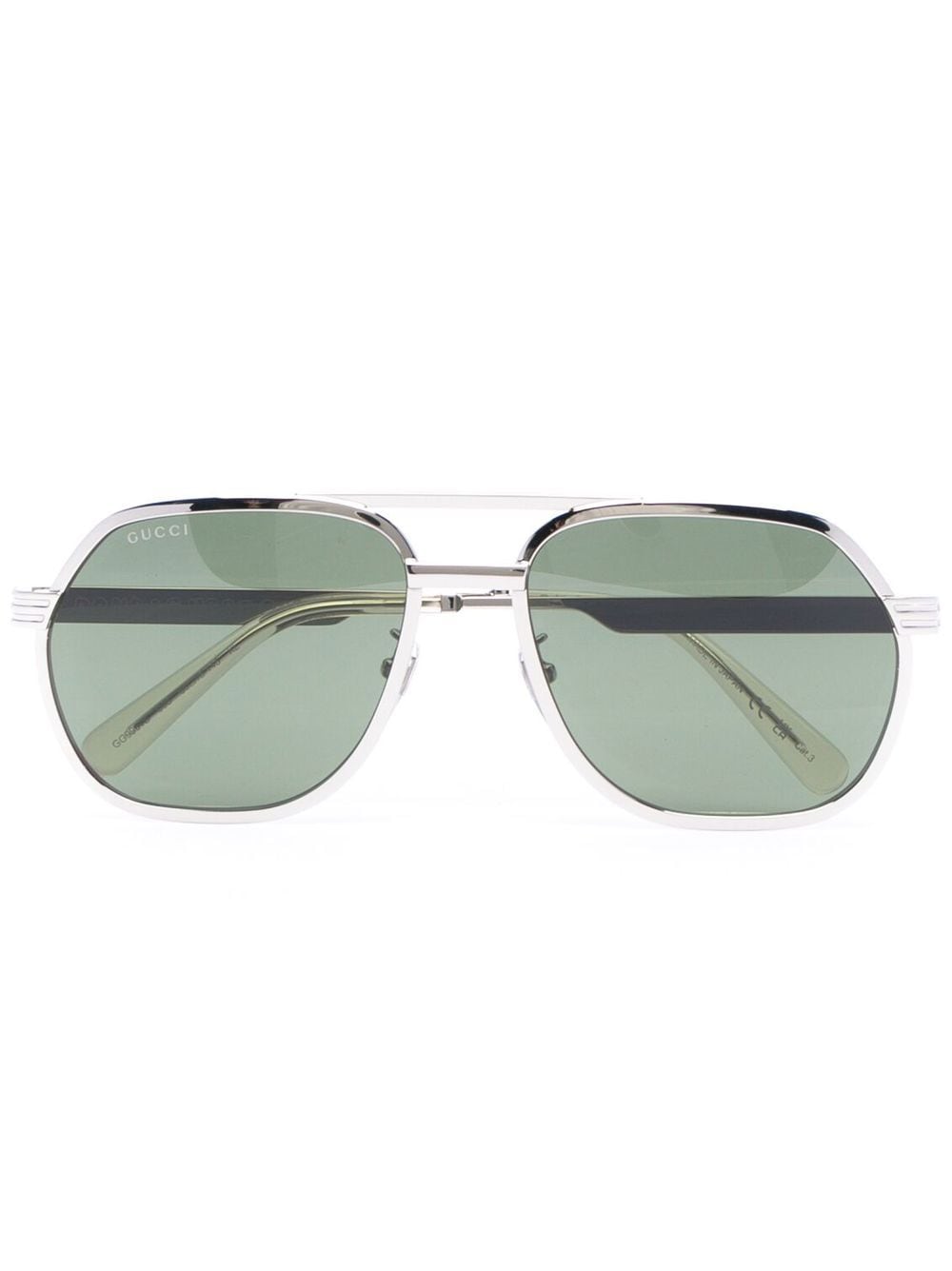 Gucci Eyewear logo-plaque navigator-frame sunglasses