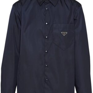 Prada  logo plaque shirt