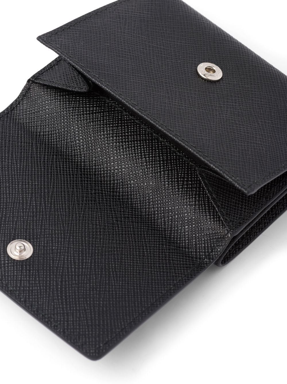 Prada small logo-plaque leather wallet - Image 4