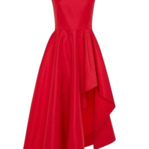 Alexander McQueen  asymmetric draped midi dress
