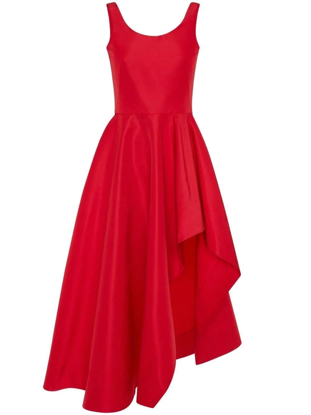 Alexander McQueen asymmetric draped midi dress