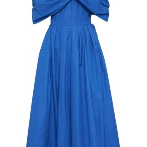 Alexander McQueen  off-shoulder bow-embellished dress