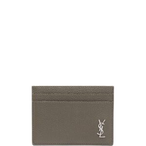 Saint Laurent logo-plaque detail card holder