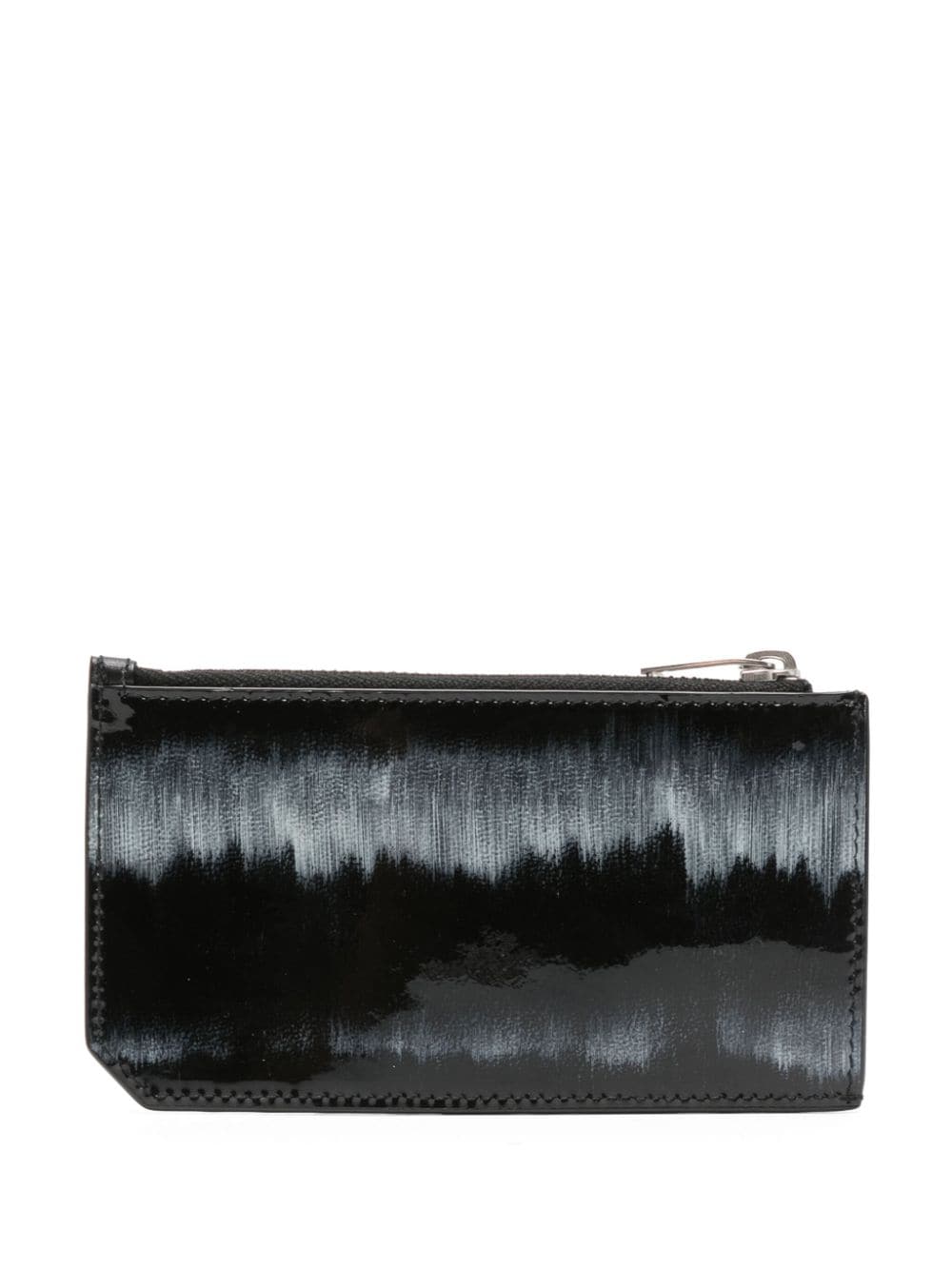 Saint Laurent logo-stamp leather cardholder