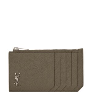 Saint Laurent logo-plaque cardholder