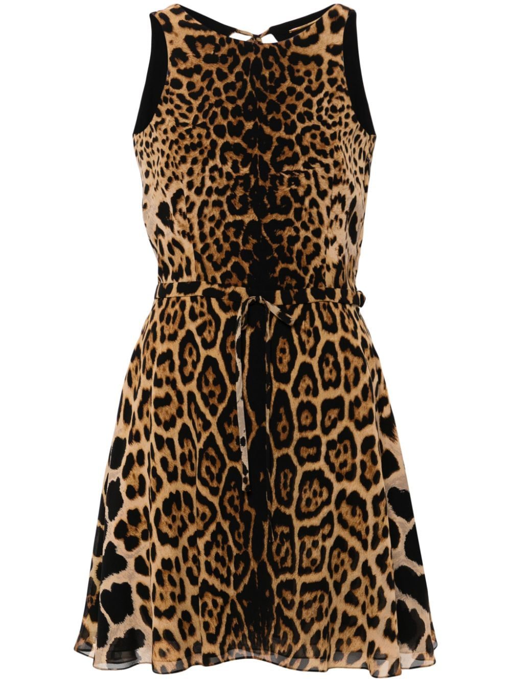 Saint Laurent leopard-print silk mini dress
