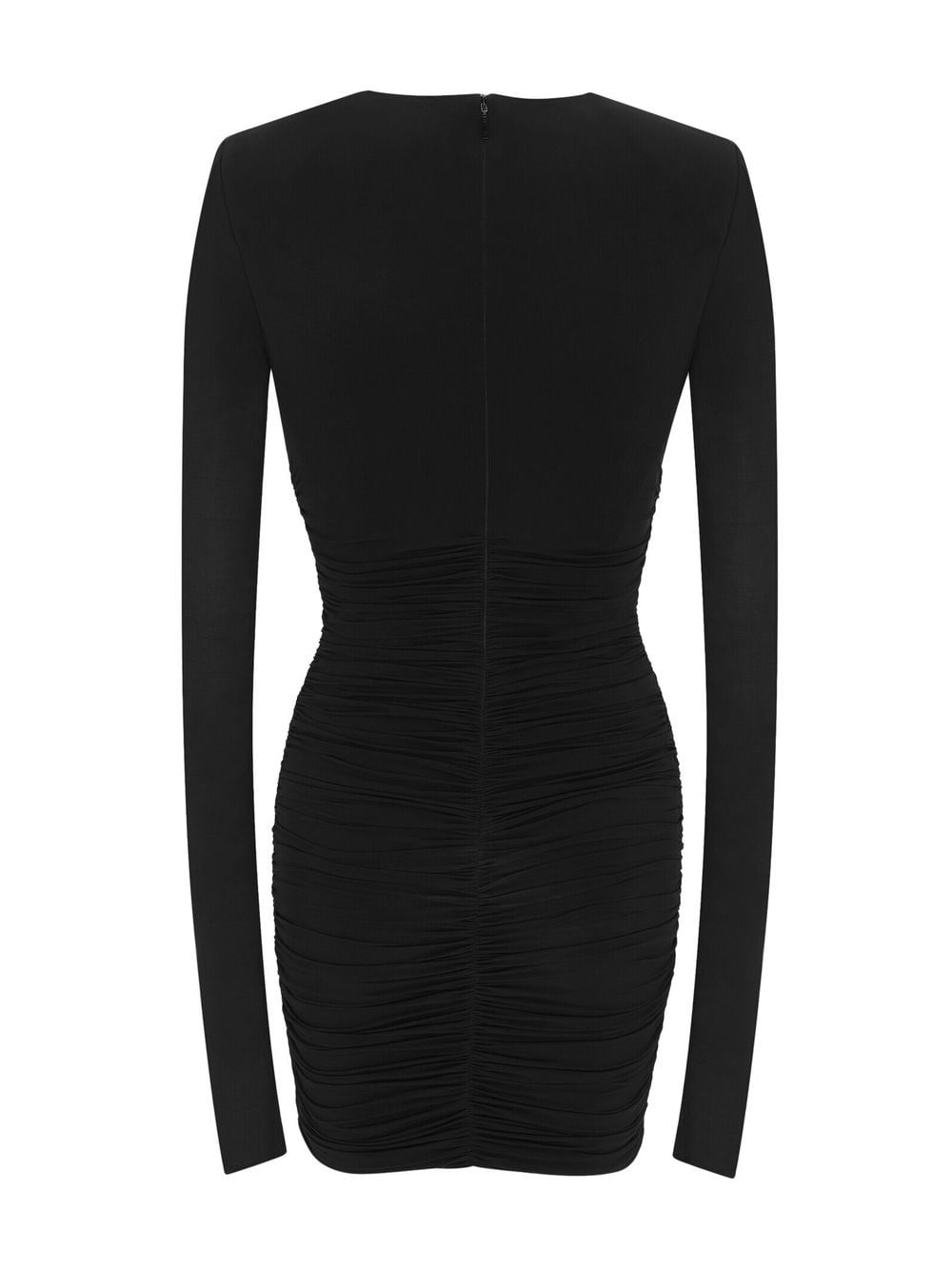 Saint Laurent ruched V-neck minidress - Image 2
