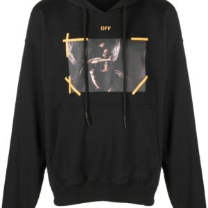 Off-White  Arrows Caravaggio print hoodie