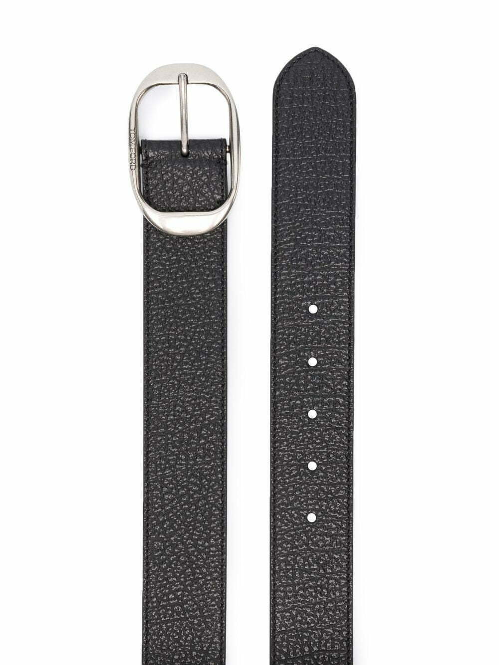 Tom Ford engraved-logo buckle belt - Image 2
