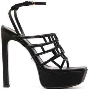 Versace  Greca Maze crystal sandals