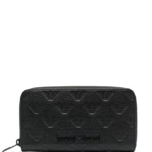Emporio Armani logo-debossed zip-around wallet