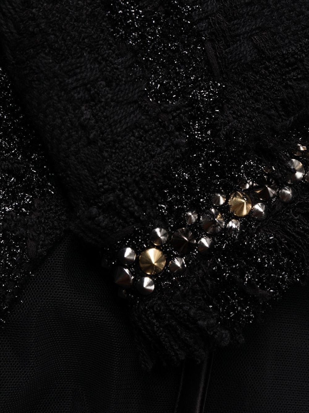 Versace Medusa Spiked tweed minidress - Image 6