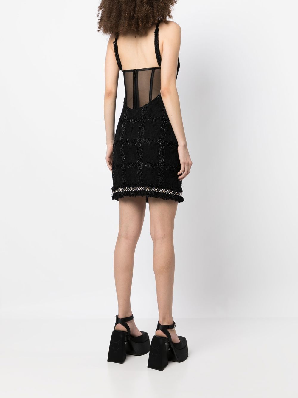 Versace Medusa Spiked tweed minidress - Image 4