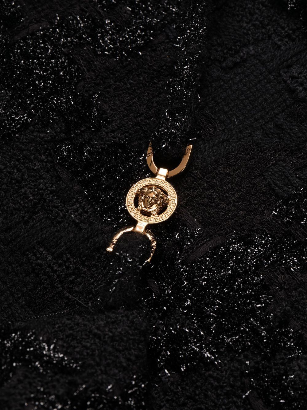 Versace Medusa Spiked tweed minidress - Image 7