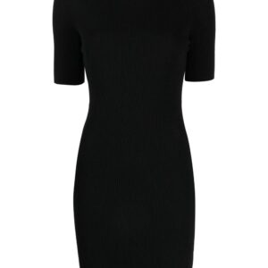 Versace  spiked-turtleneck knit minidress