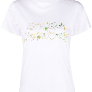 Stella McCartney floral logo-print T-shirt