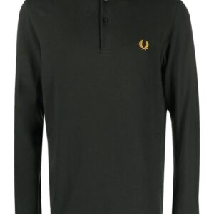 Fred Perry crest-motif polo shirt