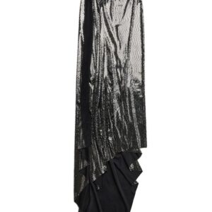 Balenciaga  Minimal metallic-effect gown