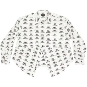 Balenciaga  logo-print long-sleeve shirt