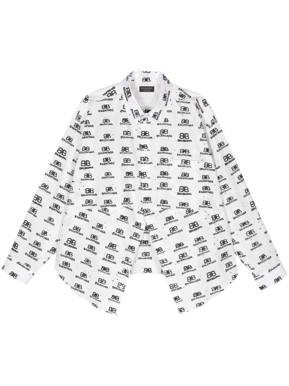 Balenciaga logo-print shirt