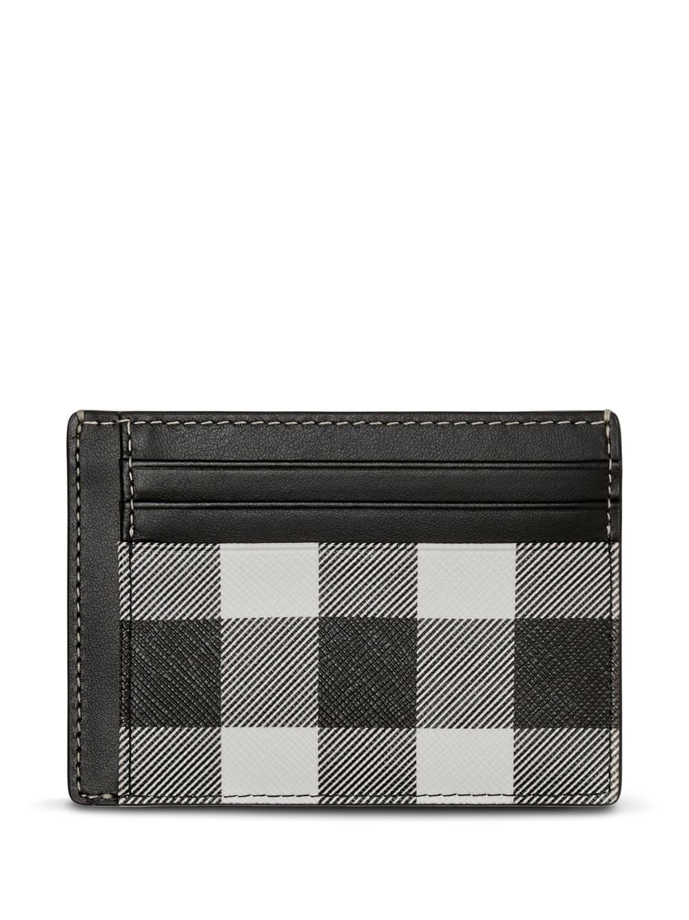 Burberry check-print card case