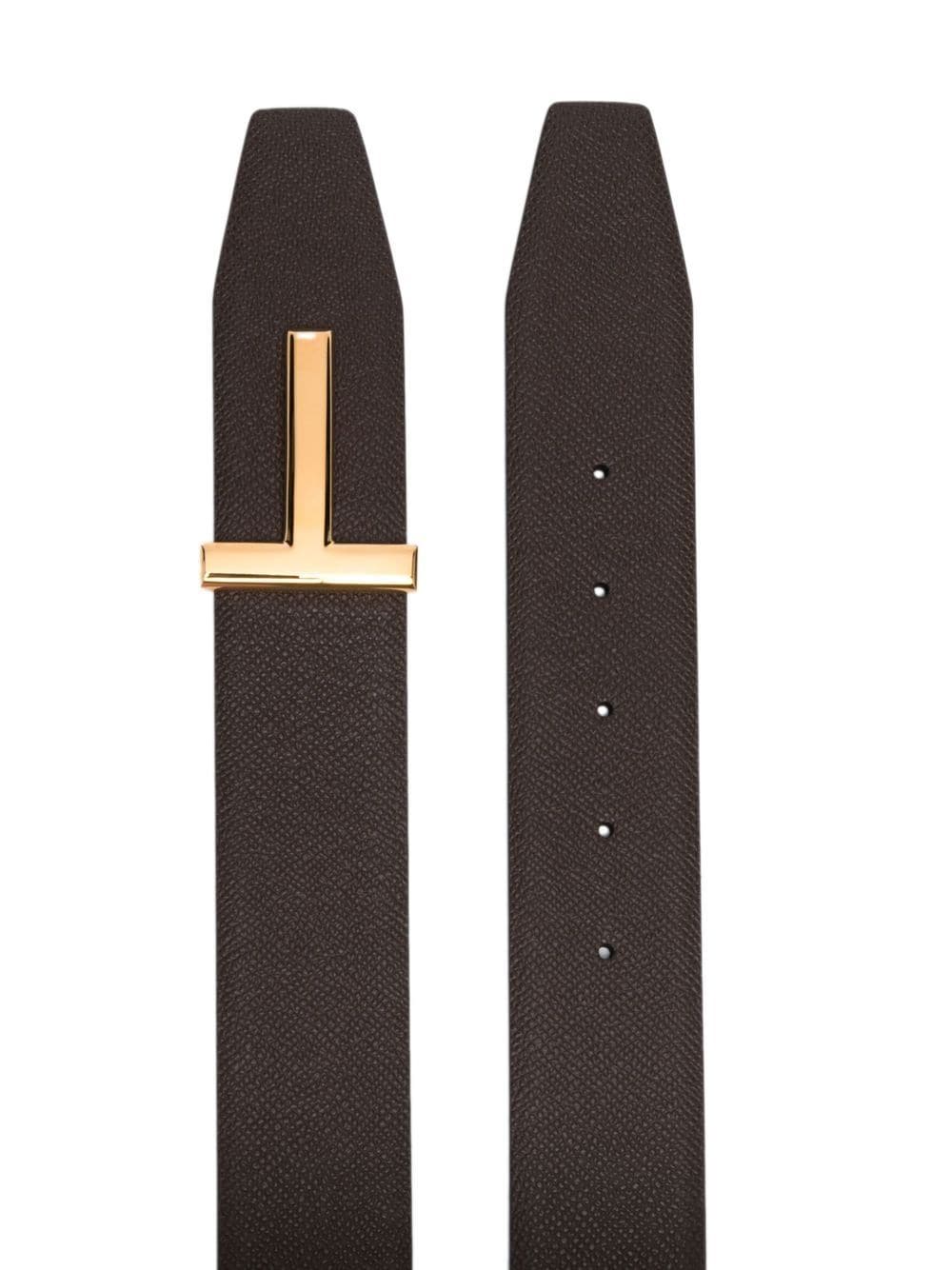 TOM FORD reversible T logo leather belt - Image 2