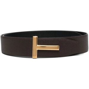 TOM FORD reversible T logo leather belt