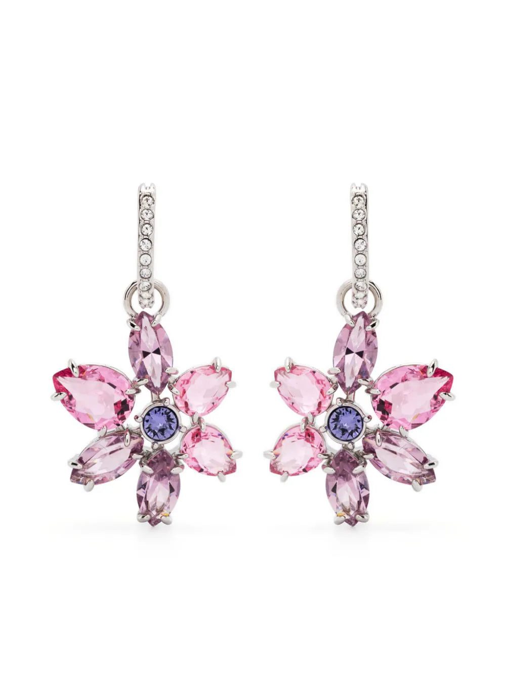 Swarovski Gema flower drop earrings