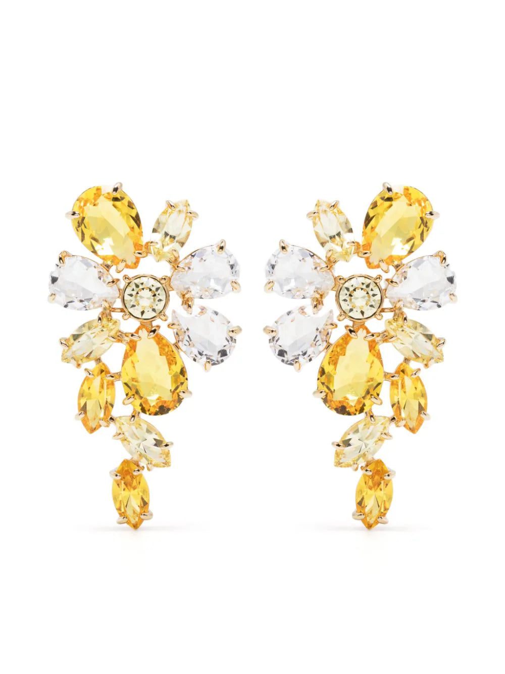 Swarovski Gema flower drop earrings