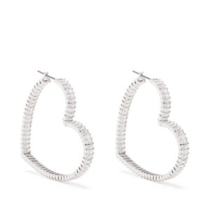 Swarovski  Matrix heart-hoop earrings