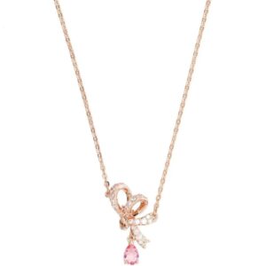 Swarovski Volta Y bow necklace