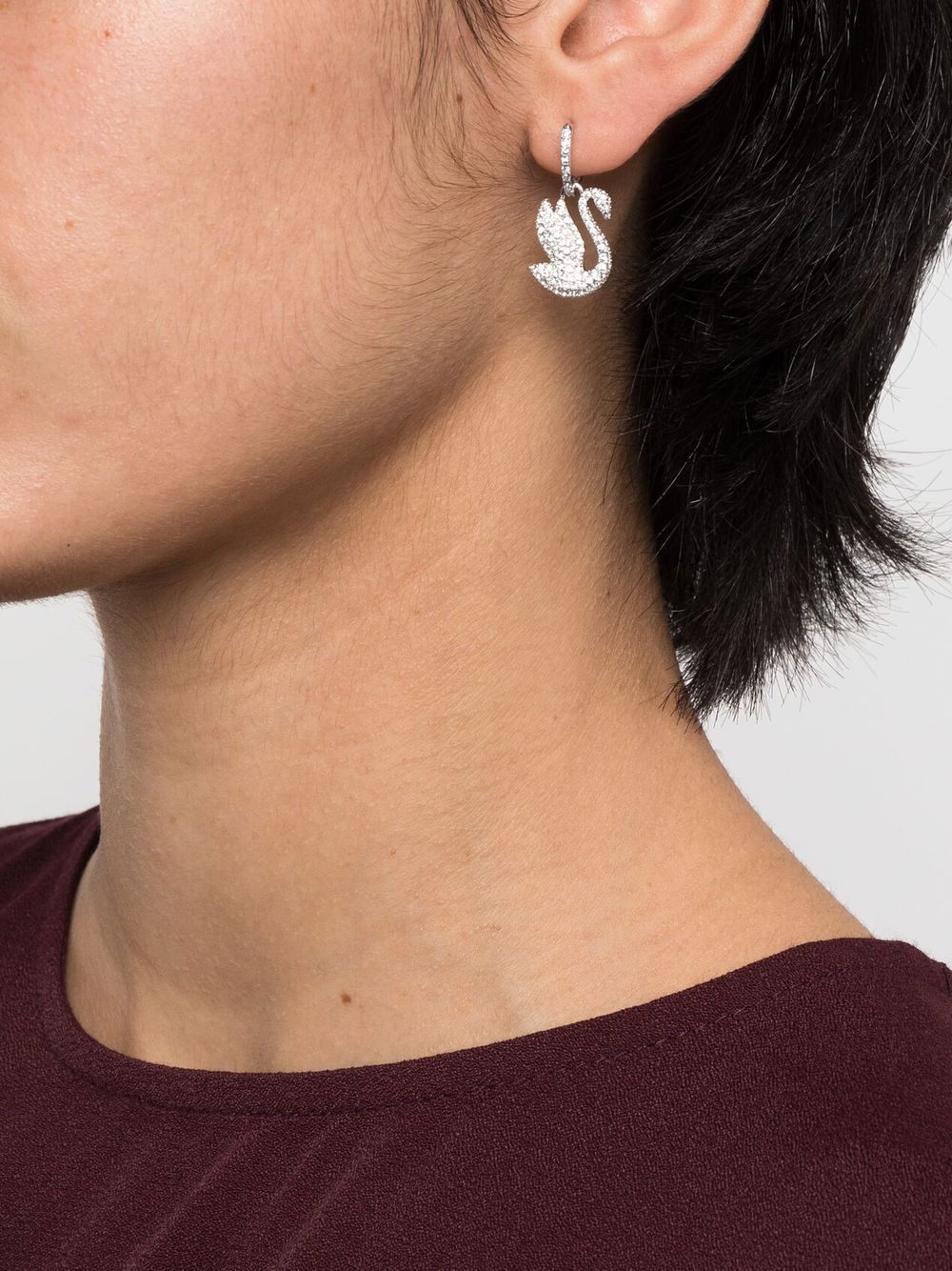 Swarovski Iconic Swan drop earrings - Image 2