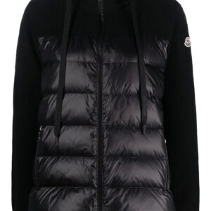 Moncler padded hooded cardigan