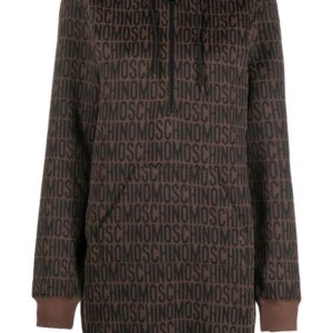 Moschino logo-print hoodie dress